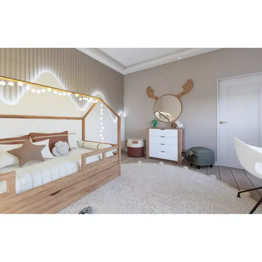 350MWD1106 Комода Nisan 1600-026 - White, Walnut