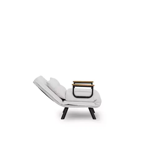 859FTN2836 Фотеља Sando Single - Teddy Fabric - White