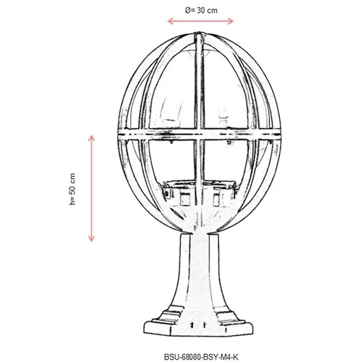 685AVN1112 Ѕидна ламба BSU-68080-BSY-M4-K
