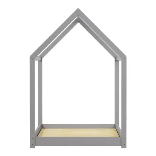 370-000003 Детски кревет Монтесори Нино Сив 90x190cm