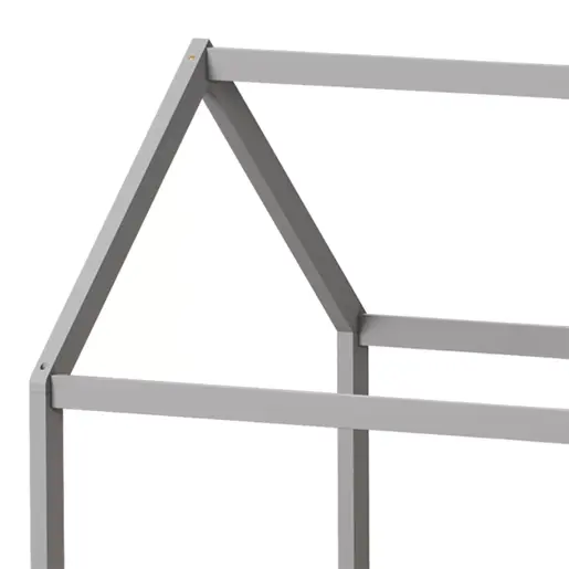 370-000003 Детски кревет Монтесори Нино Сив 90x190cm