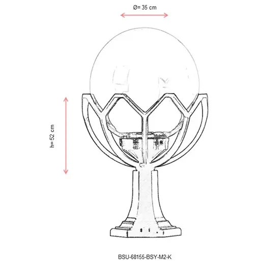 685AVN1115 Ѕидна ламба BSU-68155-BSY-M2-K