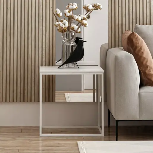 506MNR1210 Помошна масичка Basak - White