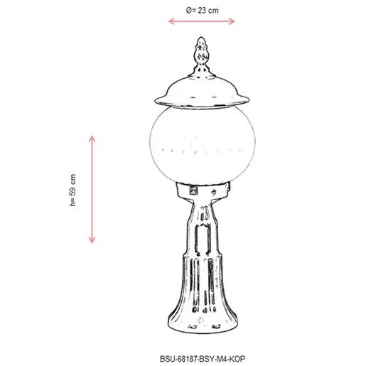 685AVN1256 Ѕидна ламба BSU-68187-BSY-M4-KOP