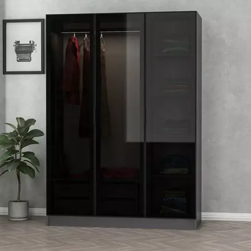 506MNR2271 Плакар Kale Anthracite Black - 2271