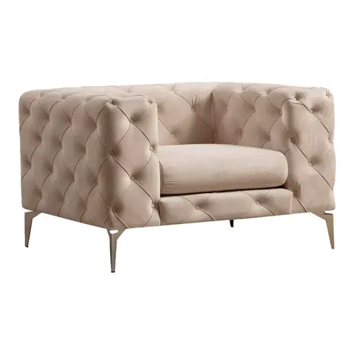 071-001288 PWF-0579 фотелја екрю ткаенина