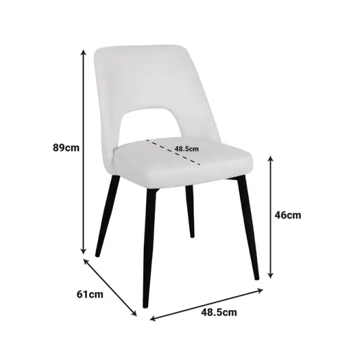 357-000020 Столица Murde Розева 48.5x61x89cm