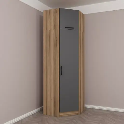 506MNR2304 Плакар Kale Anthracite Oak - 2304