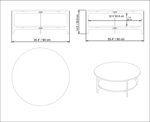 541HDL1213 Клуб маса Иридиа