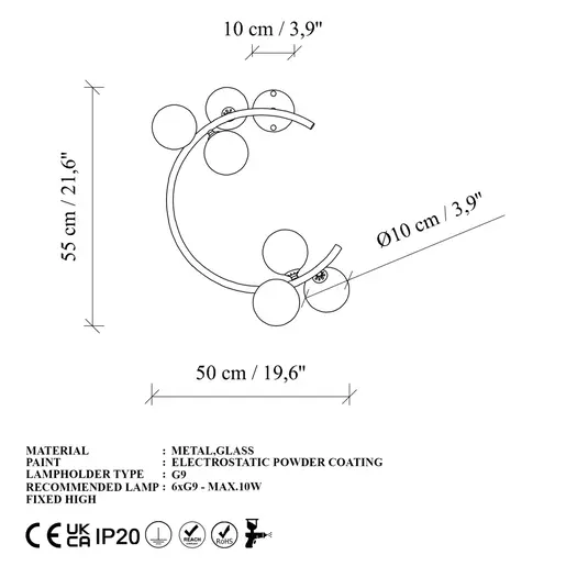 521SHN2245 Ѕидна ламба Luminar - 14131