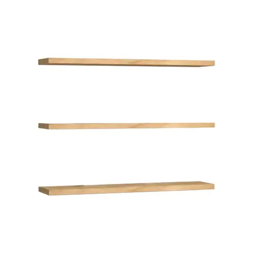 120-000447 Ѕидна полица Edna Природно дрво 60x14.5x1.8cm