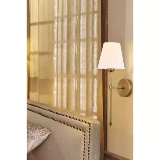 846STL4131 Ѕидна ламба Davin Eskitme Beyaz Abajurlu Aplik