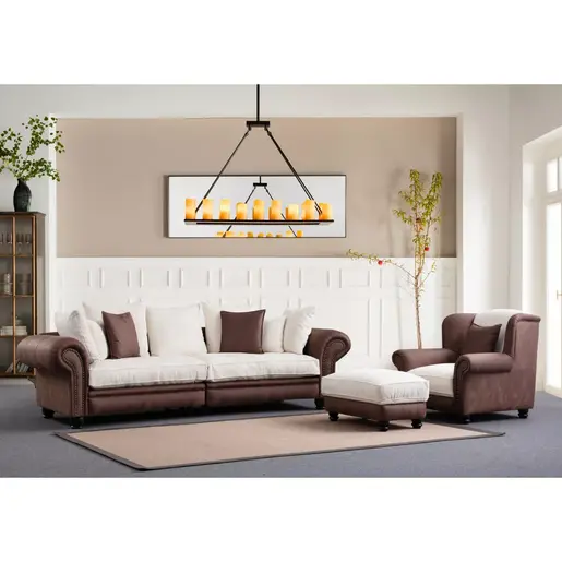 560ARE1548 Софа Fresno 3 - Brown, White