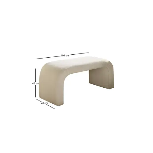 383EVN1121 Табуретка Nu Bench - White