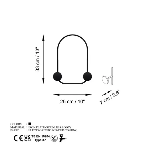 494PYT1155 Метална ѕидна закачалка Frog