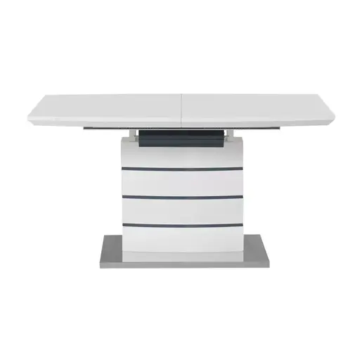 029-000264 Проширлива маса Darsile бела со сива-углен140-180x90x76см