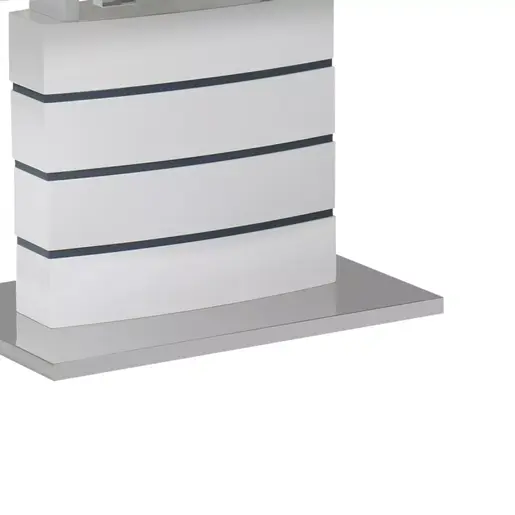 029-000264 Проширлива маса Darsile бела со сива-углен140-180x90x76см