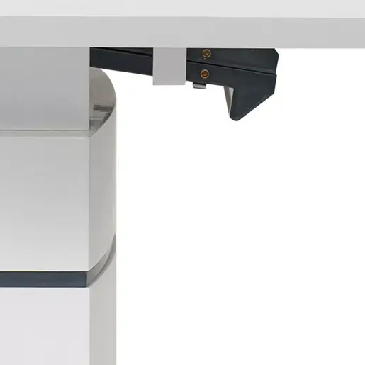 029-000264 Проширлива маса Darsile бела со сива-углен140-180x90x76см