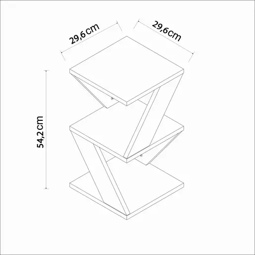 382NRC1213 Помошна масичка Albeni - Travertine