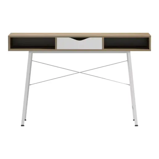 230-000060 Биро Комо  во сонома-бела боја 120x48x76cm