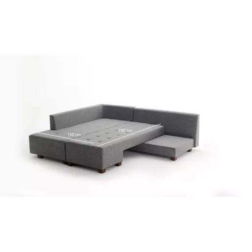 825BLC1182 Софа Manama Corner Sofa Bed Left - Grey