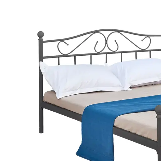 285-000015 Брачен кревет Yorick black 150x200x99cm