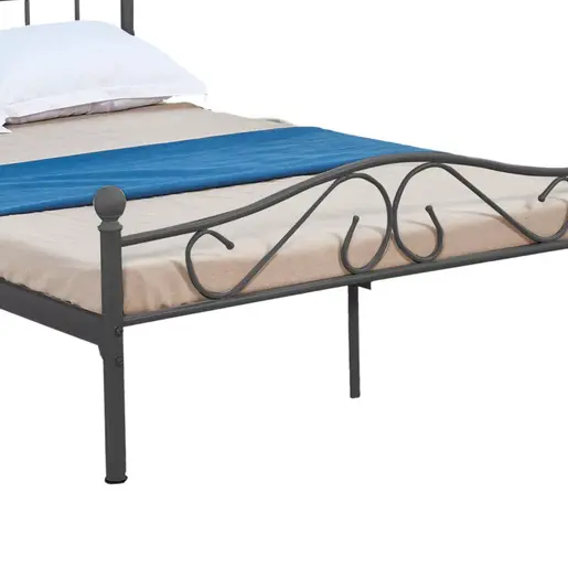 285-000015 Брачен кревет Yorick black 150x200x99cm