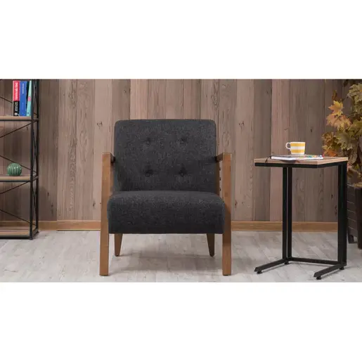 825BLC2318 Фотелја Kemer - Dark Grey