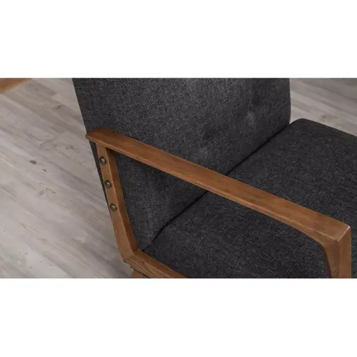 825BLC2318 Фотелја Kemer - Dark Grey