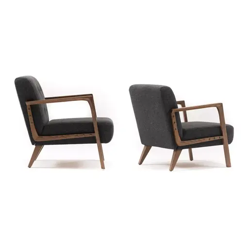 825BLC2318 Фотелја Kemer - Dark Grey