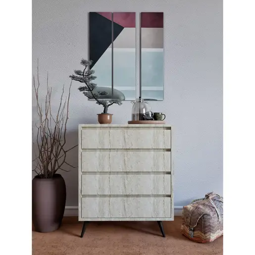 811MDD3438 Комода Suvera - Travertine