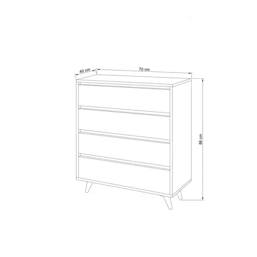 811MDD3438 Комода Suvera - Travertine