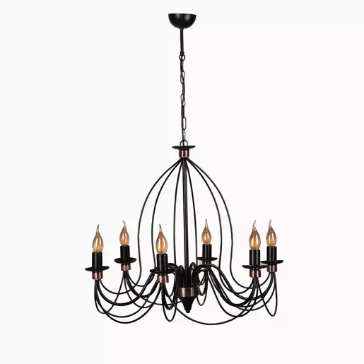 846STL1458 Лустер Berfin 6 Lı Siyah Rustik