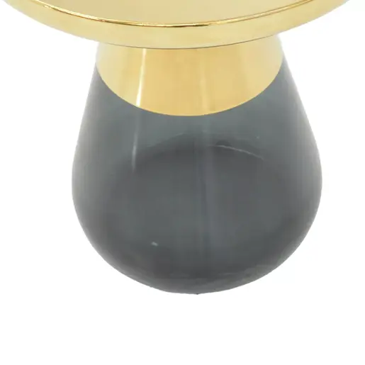 101-000104 Помошна масичка Kunlo златна D50x53.5cm