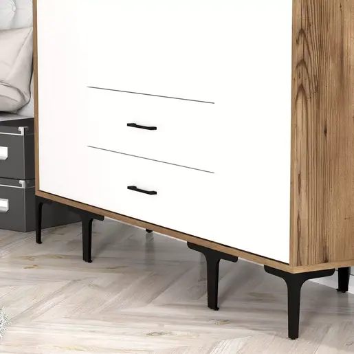 845HCT5480 Плакар Kumsal STS - Walnut, White