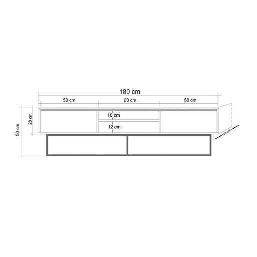 863SPH5104 ТВ Комода Rodez 180