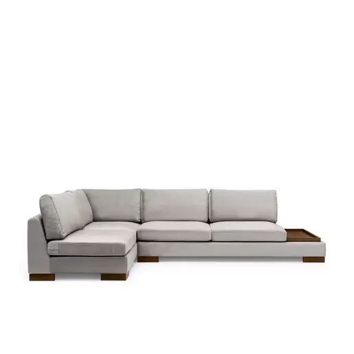 560ARE1156 Софа Tulip Corner Left With Pouf - Light Grey