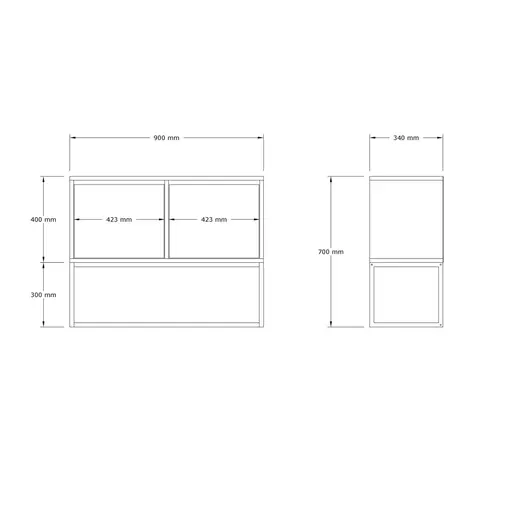 495SSE1906 Комода Zermat - White