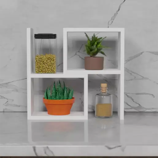 FD-CTKSPZZL-002 Кујнска полица Делве Бели