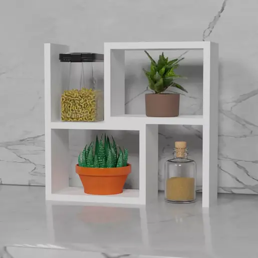 FD-CTKSPZZL-002 Кујнска полица Делве Бели