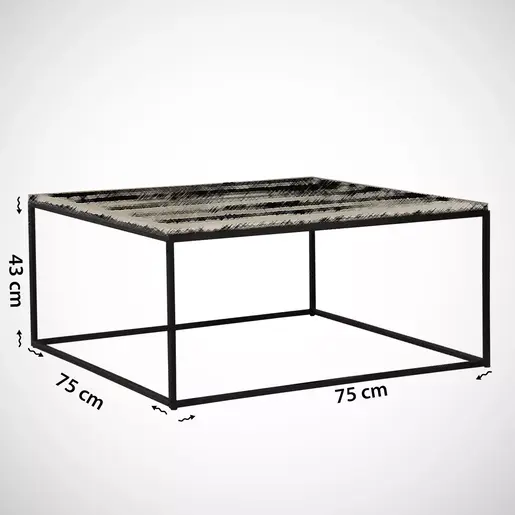 801CMY2852 Клуб маса Лампедуза Црна