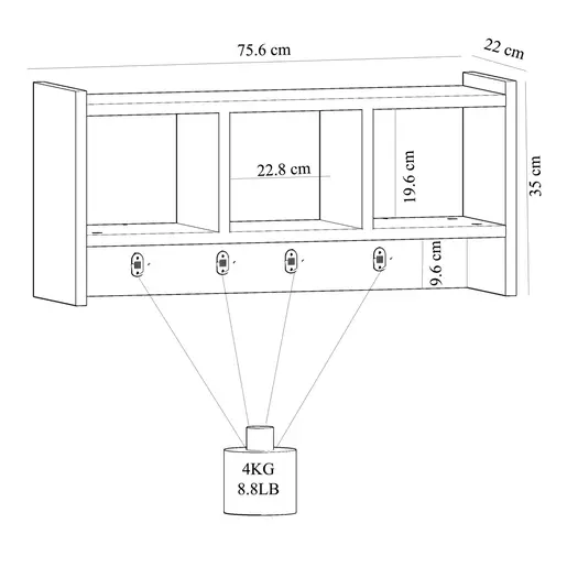 475OLV1903 Ѕидна полица Star - Sapphire