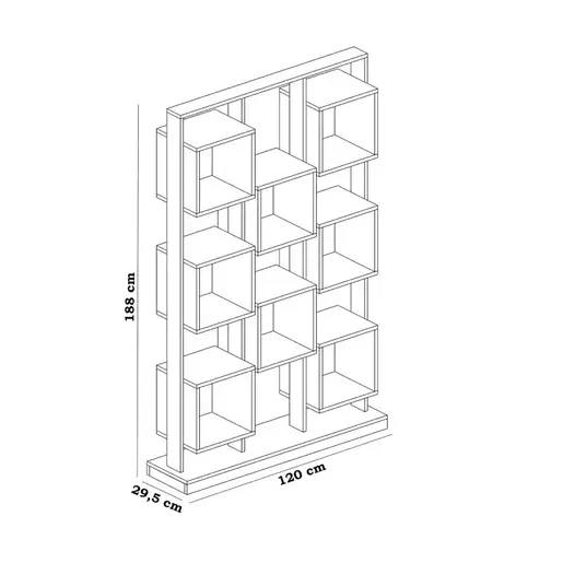 788DEC3604 Полица Helmut White Black