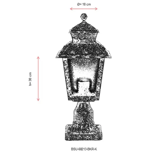 685AVN1378 Ѕидна ламба BSU-68213-BKR-K