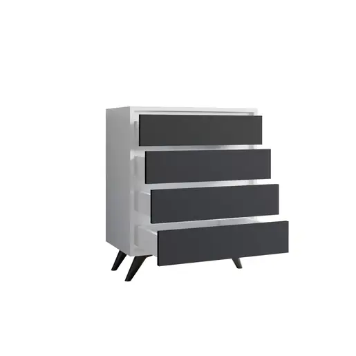 811MDD3436 Комода Suvera - White, Anthracite