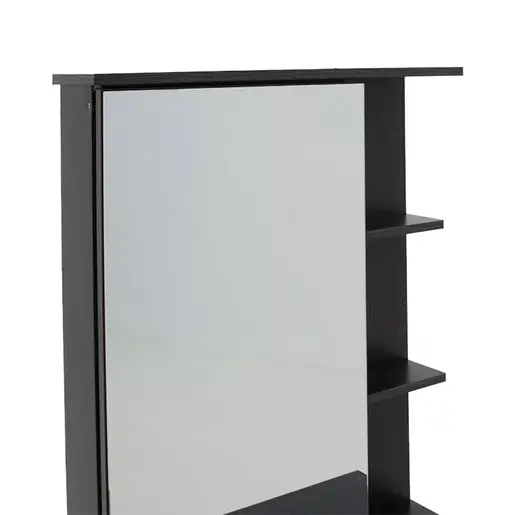 249-000027 Тоалетна маса со огледало Zelia во боја венге eo 60x40.5x151cm