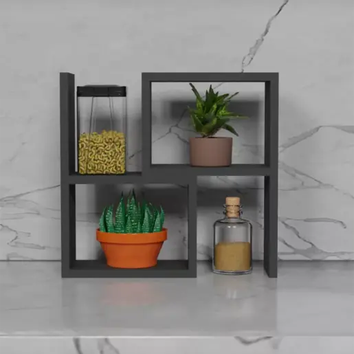 FD- CTKSPZZL-007 Кујнска полица Делве Антрацит