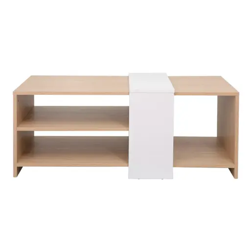 225-000067 Клуб маса Cozeto Coffee Table природна/бела 100x53x41.5см