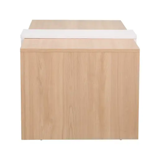 225-000067 Клуб маса Cozeto Coffee Table природна/бела 100x53x41.5см