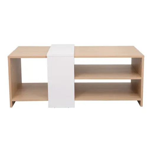 225-000067 Клуб маса Cozeto Coffee Table природна/бела 100x53x41.5см